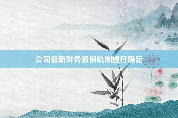 公司最新财务报销轨制握行确定